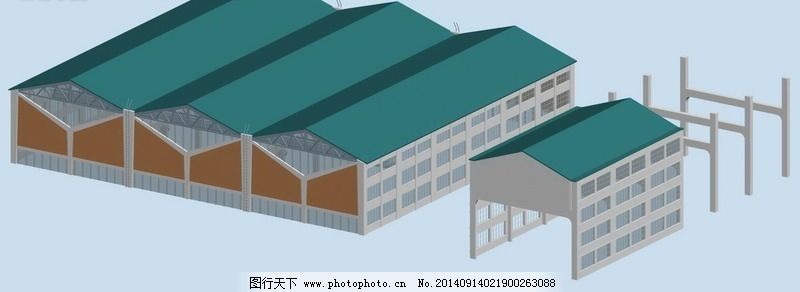 常规厂房建筑群3D模型设计要点与实践思路