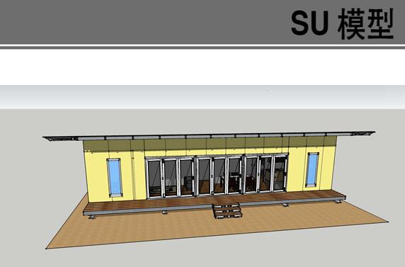简约工厂建筑模型 几何美学与功能主义的融合